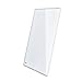 LIVOLO Blank Wall Plate,Standard Size 1-gang,No Switch Function Only For Decoration,White Tempered Glass Panel