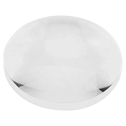 K9 Glass Lens Convex Lens Double K9 Optical Glass Convex Lens 100mm Focal Length Magnifying Glass Lens for Physical Optics Experiment
