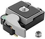 Universal Quick Release Plate, Papaler Tripod QR Plate Adapter with Bubble Level for Nikon DSLR Camera Camcorders Tripod Monopod Ballhead