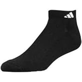 6 Pair Mens Adidas Low Cut Socks Athletic Black Running Tennis Golf