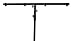American DJ 9' metal stand with crossbar