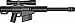 BrickArms 2.5 Scale LOOSE Weapon High Caliber Sniper Rifle HCSR Black