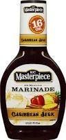 KC Masterpiece 30 Minute Marinade, Gluten Free -Caribbean Jerk Marinade Sauce 16 oz. bottle (Case of 6) by KC Masterpiece Barbecue and Marinade Sauces