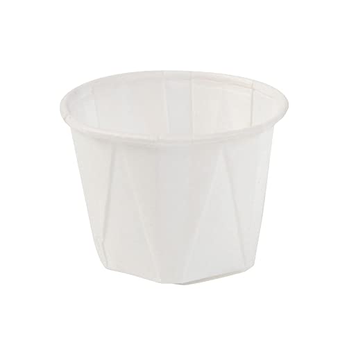 GREENBOX 250 cuencos pequeños para salsas, salsas, comida para dedos, mermelada, mini vasos de 30 ml, redondos, blancos, para fiestas, con revestimiento orgánico, 100% biodegradables