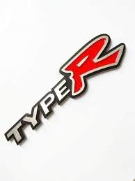 AFM-Car Styling 3D Chrome Metal Sticker Type R Emblem. (Chrome) one Piece