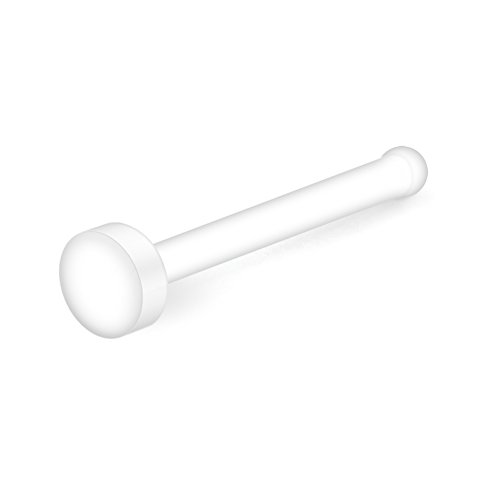 Ruifan 20G Clear Bioflex Nose Bone Ring Stud Retainer Body Jewelry Piercing Top Flat 2mm 2.5mm 3mm 30PCS