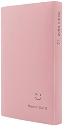 DeliV Business Card Book Holder, Business Name ID Credit Card Holder Rack Book Case Organizer Lomo Card Photocard Photo Album,Watermelon Red