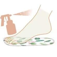 Economy 30 Pairs Palm leaves Spray Tanning Sticky Feet Pads Protectors for Fake Tan