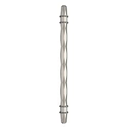Amerock | Cabinet Pull | Satin Nickel/Black Chrome