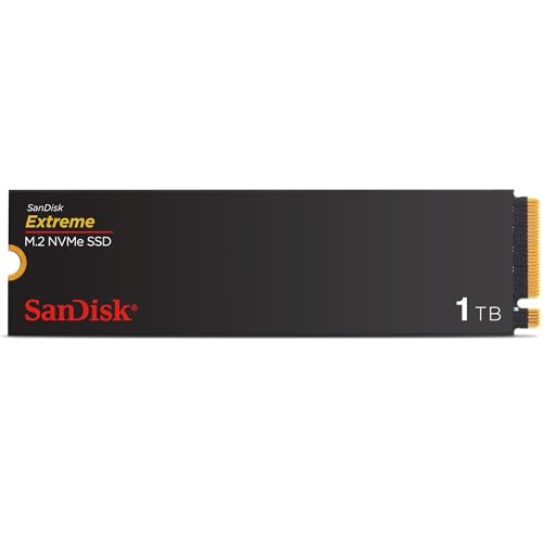 SanDisk Extreme 1TB, M.2 2280 PCIe Gen 4 NVMe SSD, con velocità di lettura fino a 5150 MB/s