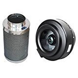 Hurricane 6" Inline Fan + Phresh 6" x 16" Carbon Filter Bundle Package