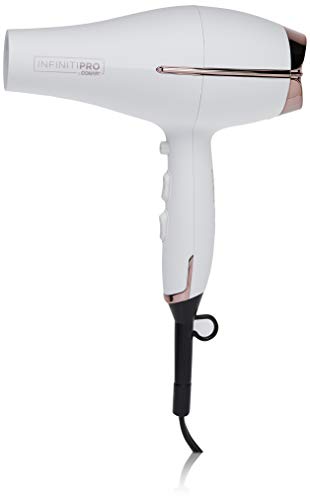 Conair 362C Infiniti Pro Tourmaline Ceramic Soft Touch Full Size Hair Dryer, 1875 Watts, Includes Concentrator, 3 Heat/2 Speed Settings, Great for Travel