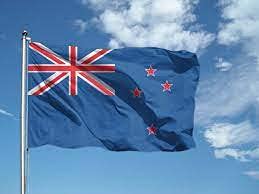 Flag NEW ZEALAND 100 x 150 cm in nautical polyester 115 g/m² with double perimeter fold, rope and sheath. FLAME RETARDANT B1 treatment suitable both IN/OUT DOOR - MADE IN ITALY