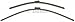 Bosch Aerotwin 3397007088 Original Equipment Replacement Wiper Blade - 26"/20" (Set of 2) Top Lock 19mm primary