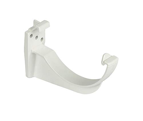 Pack of 3 x Floplast RK1W White 114mm Half Round Fascia Brackets