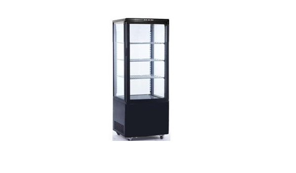 VITRINA-NEVERA REFRIGERADA 4 CARAS DE CRISTAL ...