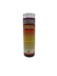 Triple Reversible Fixed Candle, Red/Black