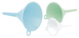 3 x VERY SMALL FUNNELS DIAMETER SIZES 5CM, 3.5CM & 2.5CM