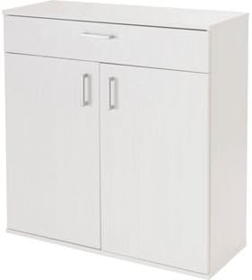Finished In Crisp White Home Venetia Shoe Storage Cabinet White