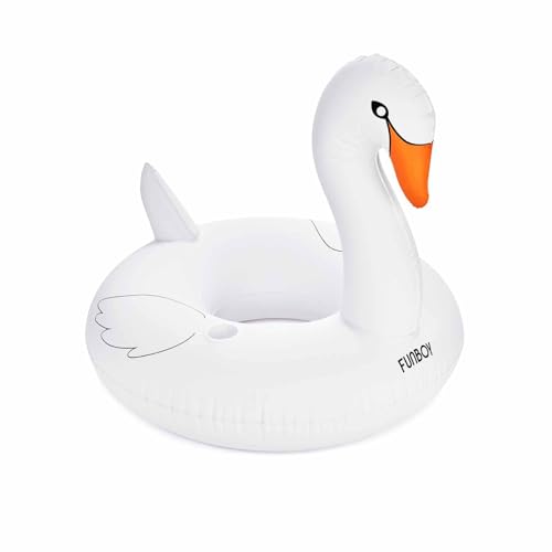 FUNBOY 42" Swan Pool Float Tube with Cup Holder