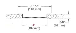 Continuous Soffit - 4300, 4" Vented