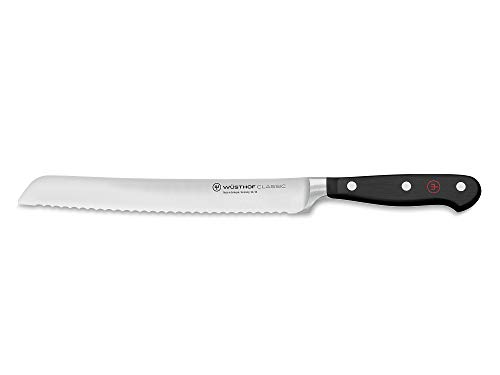 Wuesthof Classic 8 Inch Bread Knife, Black, 20 cm