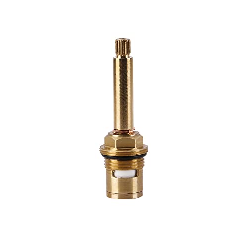 Tiardey 1020S Replacement Brass Ceramic Disc Faucet Cartridge for Cold Water Side with Round Spline