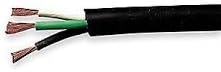 CAROL CABLE 01380.35T.01 12/3 SJOOW-BLK-250' REEL