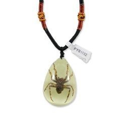 REALBUG Spider Necklace, Glow in the Dark, Large