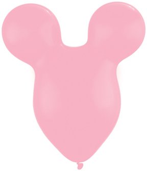 2 MICKEY MOUSE EARS Head 15 Light PINK Party LATEX Helium Quality Balloons by Lgp