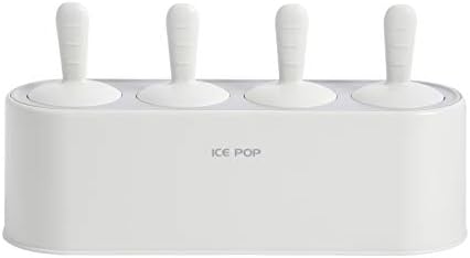 Silicone Ice Cream Molds With Lid And Sticks - 4-Cavity Non-Stick DIY Frozen Popsicles Maker For Kids And Adults From Ice Cream Makers - Price 36.61