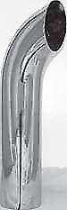 CPW (tm) Chrome Exhaust Stack Pipe Tailpipe 5" OD x 24" Curved Top - Peterbilt Kenworth MACK