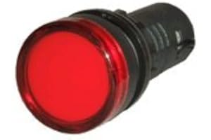 LEDANDON American LED-gible LD-2837-112 LED 22mm Indicator Light, 120V Red