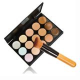 15 Colors Makeup Concealer Foundation Cream Cosmetic Palette Set Tools with Brush