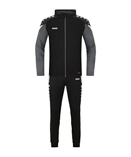 JAKO Men's Performance Tracksuit, Black/Anthracite Light, S