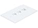 Monoprice 1-Gang Wall Plate for Keystone - 3-Port, 4.5