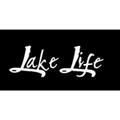 Lake Life (2 PACK) Fishing Camping Boating Vinyl Decal Sticker|WHITE|Cars Trucks SUV Laptops Boats Canoe Kayak Wall Art|5.5