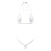 SHERRYLO Micro Bikini Set Swimming Costume Swimsuit Lingeries (White5)