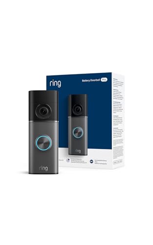 Ring Akku-Videotürklingel Pro (Battery Video Doorbell Pro) (neueste Generation) | Kabellose Türklingel-Kamera | Retinal 4K | 10x-Zoom, Schnellwechsel-