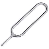 (10 Pack) iFlash Sim Card Tray Remover Eject Pin Key Tool for iPhone iPad Samsung Galaxy Smart Phone/tablet and more (Silver)