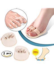 1 Paris Big Toes Bunion Protector Pads, Thumb Claw Straightener Splint, Crooked Overlapping Toes Separator Cushions, Hammer Toe Pain Relief Corrector, for Hallux Valgus Corns Blister Callus (3 Toes)