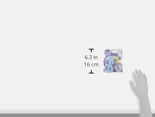 My Little Pony Trixie Lulamoon Potion Pony Figure - 3-Inch Blue Pony Toy with Brushable Hair, Comb, and 4 Surprise Accessories