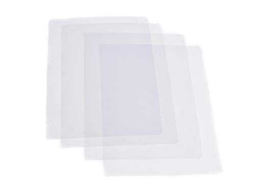 BNC 7 Mil 8-1/2 x 11 Inches, Letter Size PVC Binding Covers with Round Corner - Pack of 100, Clear