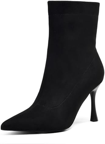 Amazon.com | HDFDB Women'S Leather Pointed Toe Stiletto Ankle