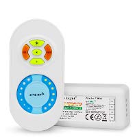 LIGHTEU, Milight Miboxer 2.4G Dual White LED Strip RF Wireless Remote+Controller Receiver DC12-24V 10A, fut022