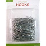 Christmas Ornament Hooks (Silver, 1.5 inch)