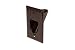 DataComm Electronics 45-0001-BR 1-Gang Recessed Low Voltage Cable Plate - Brown
