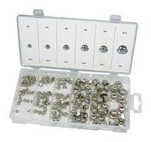 Duratool D01902 Steel Dome Nut Assortment Pack, M3 - M10, 150pcs