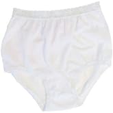 Carole Women's Nylon Lace Trim Panties Full Cut Briefs - Pack of 3