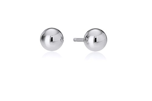 Femmes Clous d'oreilles en argent sterling poli de 3 mm